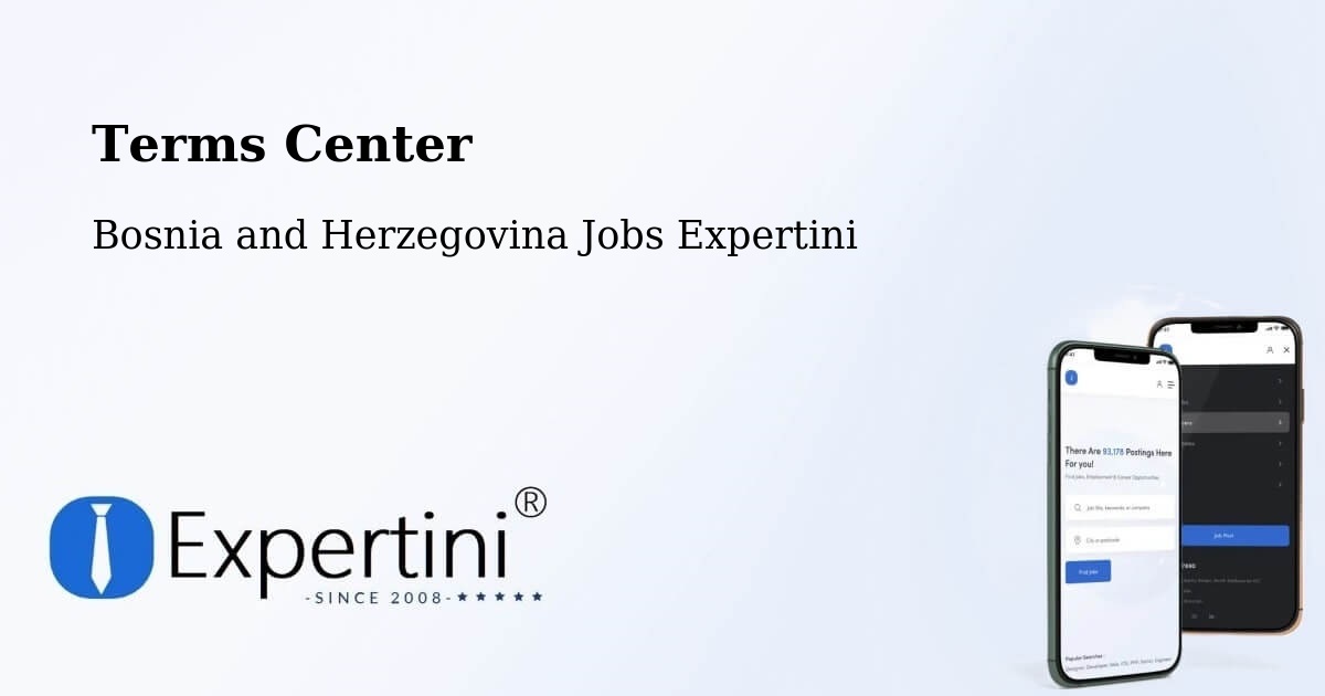 Terms of Service – Bugojno - Bosnia and Herzegovina Jobs Expertini